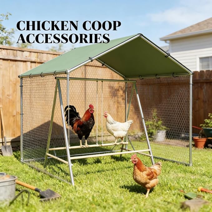 Chicken Roosting Bars and Perch for Coop, Durable Wooden Poultry Accessories for Hens and Chicks, Easy to Install Roosting Rail for Chicken Coop