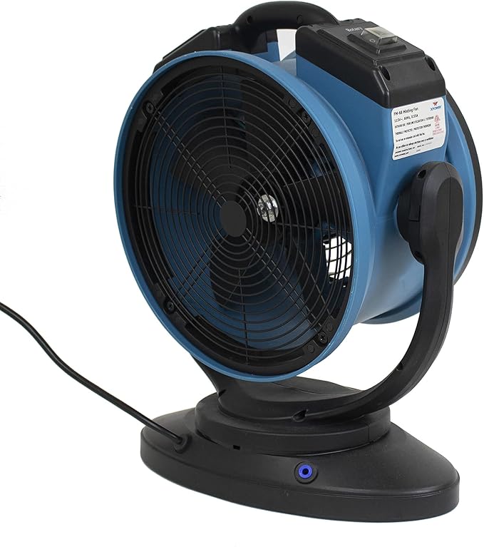 XPOWER Misting Fan FM-68, Outdoor Cooling, Oscillating, Heavy Duty, Powerful, High Velocity, 3-Speed, Ideal for Camping, Patios, Picnics, & More, 15 In