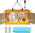 Chick Brooder Box for Chicks, Brooder Box with Feeder and Waterer, Brooder Heater Warms up to 20 Chicks, Poultry Breeding Box Suitable for Chick Duckling Parrot Lizard (Large)