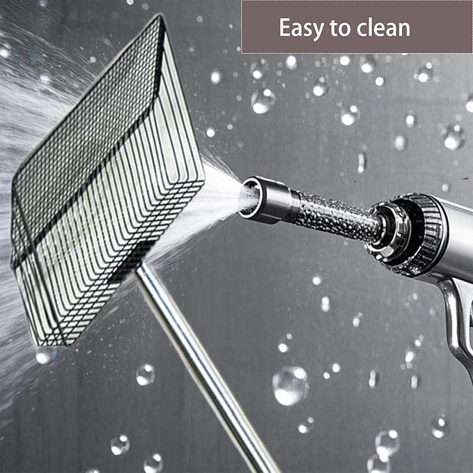 10 in Extra Large Chicken Poop Scooper,4-in-1 Stainless Steel Handle, Adjustablechicken Poop Scooper, Suitable for Chicken Coop Cleaning Cat Litter Other Heavy Duty Poop Scoop（Extra Large）