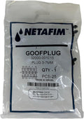 UF URBAN FARM D & S GARDEN SUPPLIES Netafim Goof Plug (32000-001015) - Drip Irrigation System Repair Accessory, Pack of 25