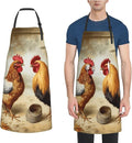 Waterproof Aprons for Women Men Adjustable Bib Cool Electric Guitar Apron Chef Cooking Aprons for Kitchen