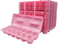 Foam Egg Cartons 25 Pack – Pink – Made in USA – Reusable 12-Egg Cartons for Chicken Eggs