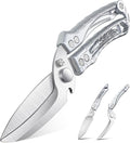Dream Reach Kitchen Poultry Shears - Heavy Duty Detachable Meat Cutting Scissors with Serrated Edge Cooking Scissors for Thanksgiving Silver