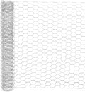 Chicken Wire for Floral Arrangements, 14 x 39 in Galvanized Iron Hexagonal PVC Coated for Crafts/Poultry/Garden, Chicken Wire Netting Fence Mesh [Silver Tone]