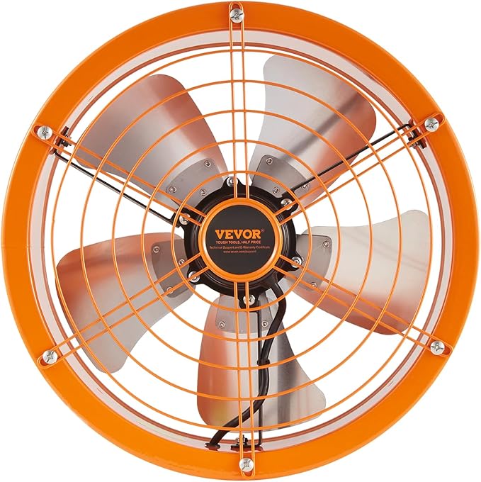 VEVOR Gable Mount Fan, 14 Inch Solar Power Attic Exhaust Fan with Adjustable Thermostat & Outer Mesh, 1300 CFM House Ventilator Cool Upto 1850 Sq.Ft, Quiet Ventilation for Roof, Garage, Shop, Black