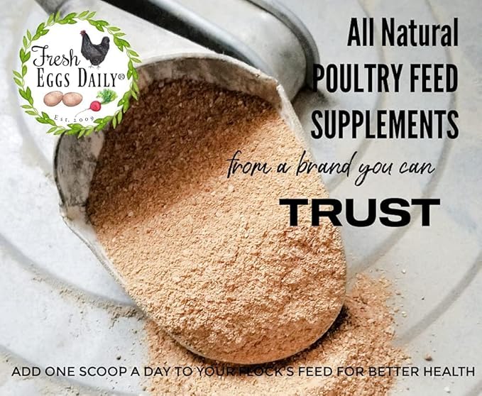 Fresh Eggs Daily Poultry Probiotics Feed Supplement – Natural Digestive & Immune Support for Chickens & Ducks – Enhances Egg Quality & Reduces Odor – 1 lb