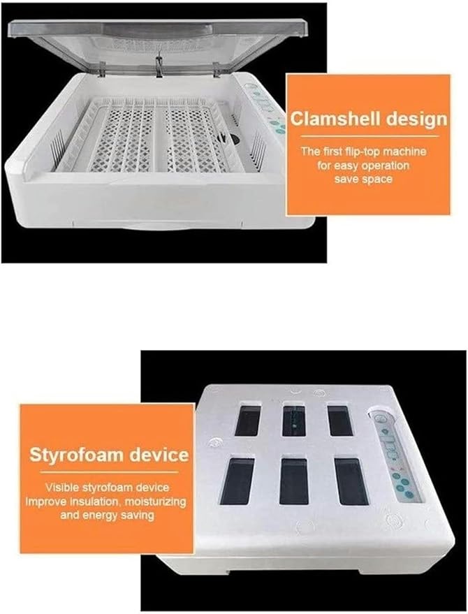 Egg Incubator, Egg Incubator Automatic Turning 36 Digital Poultry Hatcher with Temperature Control for Chicken Quails Duck Goose Birds Pigeons Brooder-1,