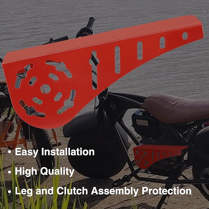 YOXUFA Mini Bike Clutch Cover 212 Chain Guard for Most Minibike with Predator 212cc 224cc 79cc 196cc 200cc GX160 GX200 Engines Coleman CT200U CT200U-EX BT200X CT100U CC100X Baja Doodlebug DB30 Parts