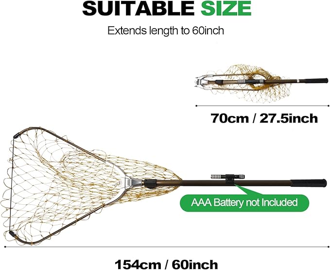 Animal Catch Pole Control Tool Net, Poultry Catching Pole Kit, Cat Chicken Catcher, Poultry Catching Trap Net for Small Animals Support Duck,Goose,Bird, Skunk Bat and Raccoon