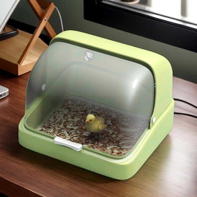Chicken Brooder Box - Bird Incubator Brooding Box, Chick Warmer with Visual Nesting, 3 Temperature Heating Pad, Poultry Habitat Supplies, Parrots Ducklings Hatchery Equipment