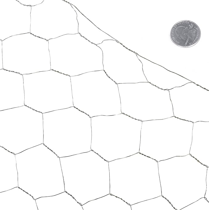 Fencer Wire 20 Gauge Galvanized Poultry Hex Netting with 2 inch Mesh