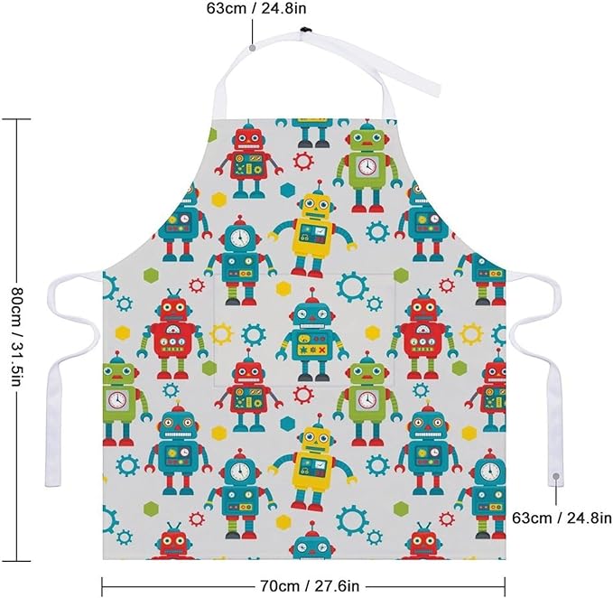 Chef Bib Apron for Restaurant, Anti-Stain with Pocket Adjustable, Cooking Dishwashing Lab Use