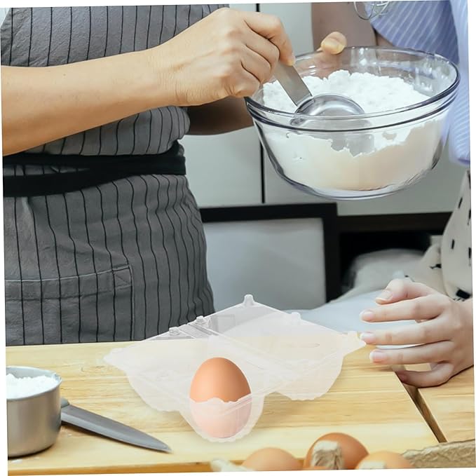 Garneck 6pcs Goose Egg Holder Egg Organizer for Refrigerator Packaging Container for Storage and Display