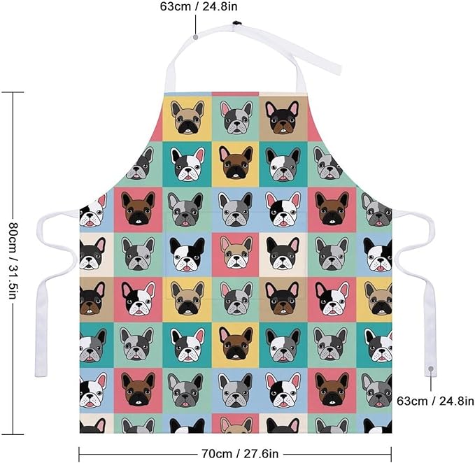 Chef Bib Apron for Restaurant, Anti-Stain with Pocket Adjustable, Cooking Dishwashing Lab Use