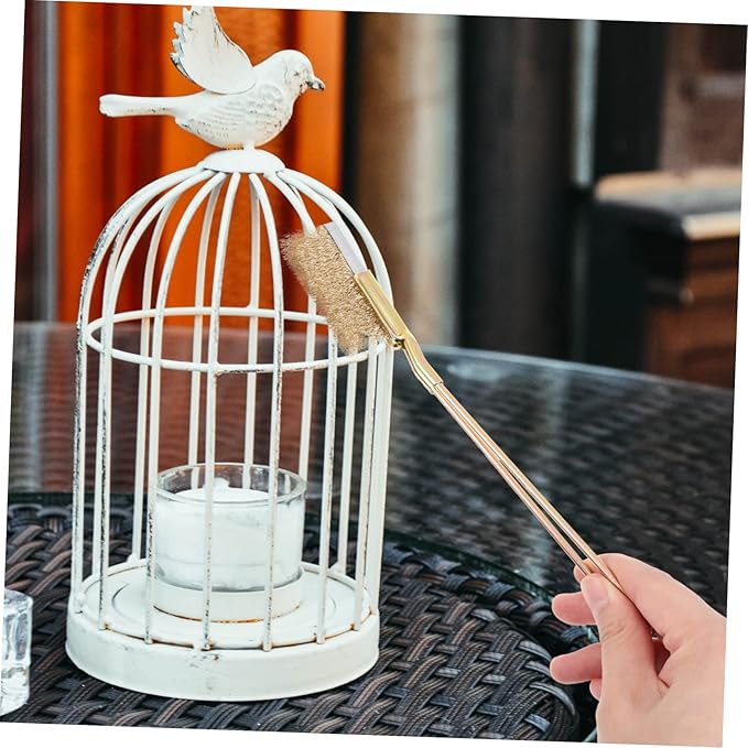BESPORTBLE 1 Set Wire Brush Professional Birdcage Cleaning Tools Handle Cleaner Bird Cage Brushes Lint for Long Birdcage Brush Bird Cage Cleaning Bird Poop Pet Cleaning Kit Copper