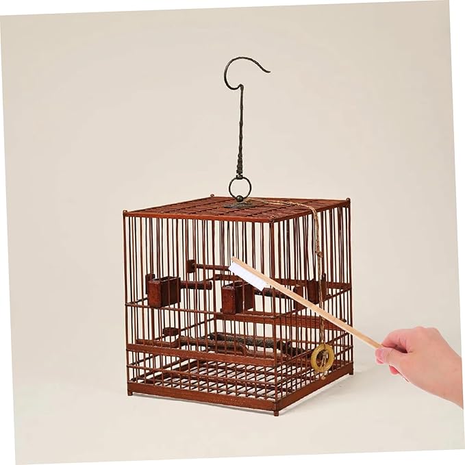 2pcs Bird Cage Cleaning Brush Set Droppings Shovel PET Cage Cleaner Tools for Birds and Small Animals Includes and