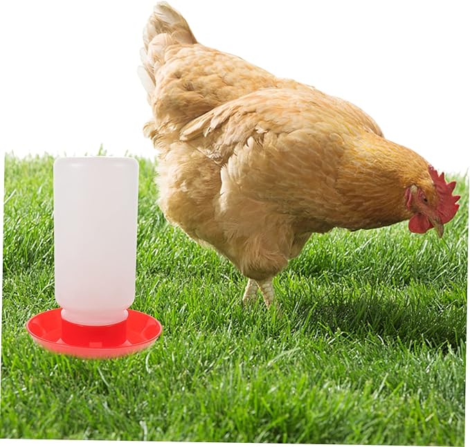Farm Use Automatic Poultry Waterer and Chick Feeder Kit Food-Grade Drinking and Feeding Device for Chickens and Geese Easy to Clean Large Capacity