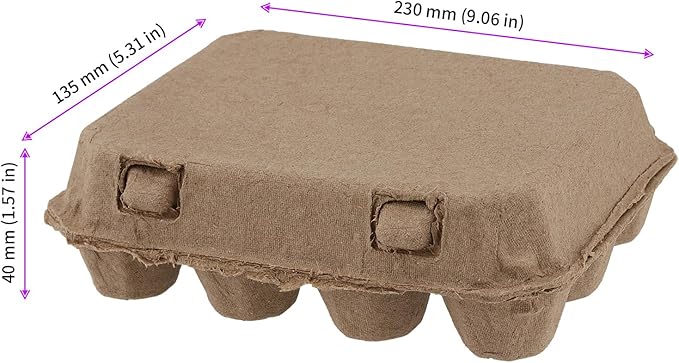 JEUIHAU 50 PCS Quail Egg Pulp Cartons Bulkj, 3 x 4 Square Paper Pulp Dozen Quail Eggs Cartons Cheap Bulk, Egg Holder for 12 Count Quail Egg, Home, Farmhouse