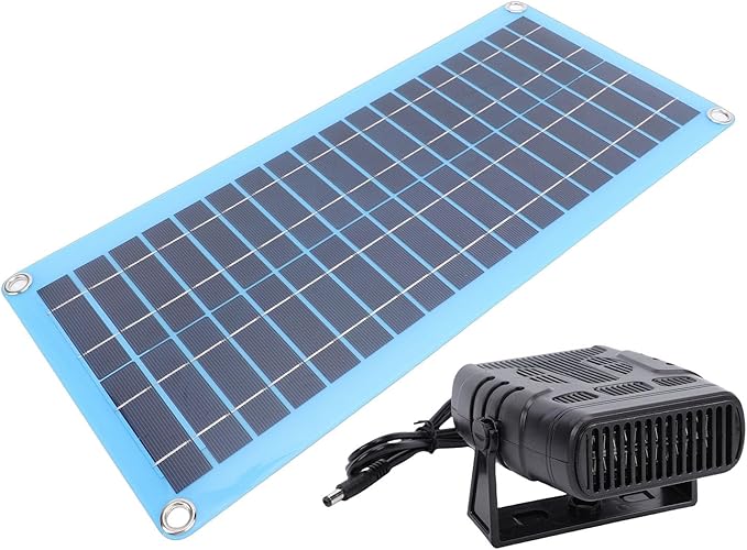 Generic 30W Solar Panel Car Solar Powered Heater with Overheat Protection for Chicken Coop Heating - Heater