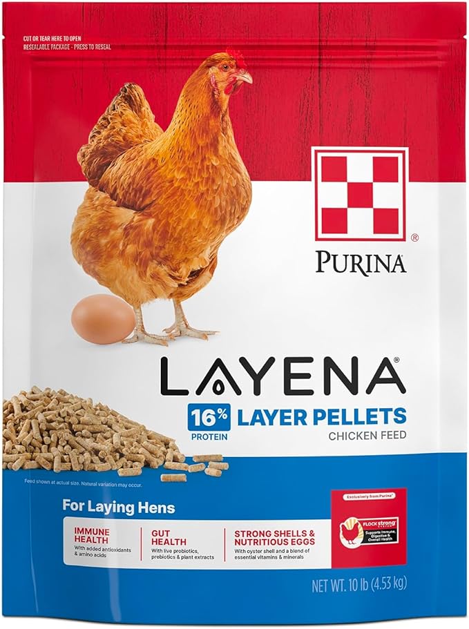 Purina® Layena® Pellets Chicken Feed, 10 Pound Bag
