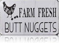 Metal Funny Chicken Coop Signs for Outside 8x12" – Rustic Tin Farm House Kitchen Decorations - Farmhouse Wall Art and Vintage Chicken Decor for Kitchen, Garden, Porch, Barn, Backyard, or Country Home