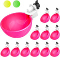Lil'Clucker - Large Automatic Chicken Waterer Cups Suitable for Ducks, Geese, Turkeys, and Bunny Rabbit - Water Feeder Kit - Poultry Waterer (Pink, 12 Pack)