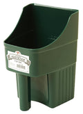 Little Giant® Plastic Enclosed Feed Scoop | Heavy Duty Durable Stackable Livestock Feed Scoop with Measure Marks | Livestock Handling Scoop | Farm, Ranch & Pet | 3 Quart (Green)