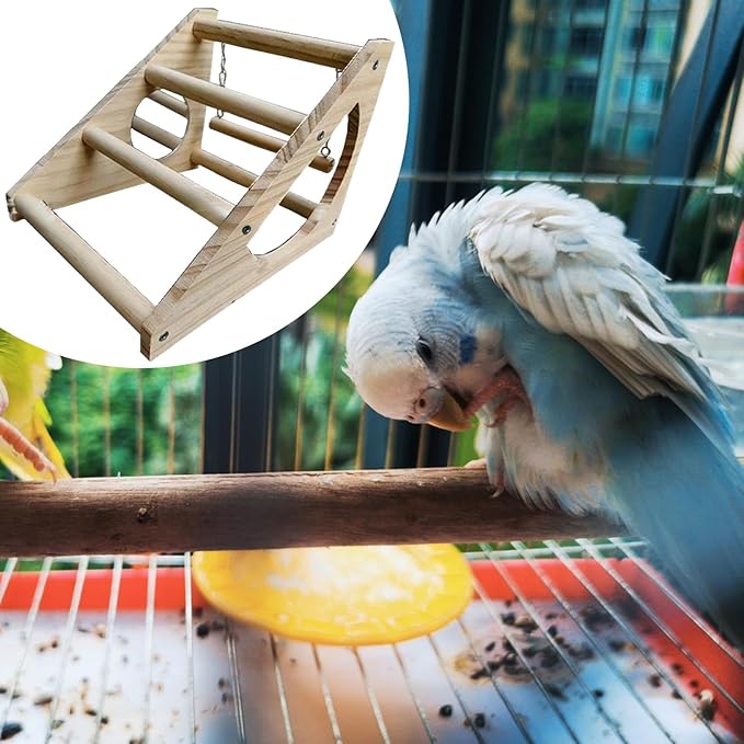 Chick Perch, Chick Stand, Stable for Coop and Brooder,Training Perches Wooden Chicken Roosting Bar for Bird Hens