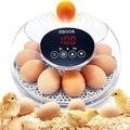 Incubators for Hatching Eggs, 12 Egg Incubator with Automatic Egg Turning and Temperature Humidity Control, Egg Candler incubadora de huevos de gallina for Home, Farm, Classroom, Chicken, Duck, Quail