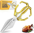 Dream Reach Heavy Duty Poultry Shears Kitchen Scissors for Food with Ergonomic Handle, Japanese High-Carbon Steel Cooking Scissors for Kitchen, Chicken, Meat, Seafood, Bone Cutting Christmas Gifts