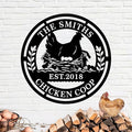 Personalized Metal Coop Sign, Custom Chicken Name Sign,Chicken Coop Decor,Chicken Coop Accessories, Personalized Chicken Coop Farm Sign,Funny Signs for Chicken Coops