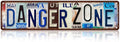 Vintage Danger Zone Wall Decor Street Signs Metal Tin Signs 16 x 4 Inches