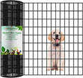 AMAGABELI GARDEN & HOME Black PVC Coated Welded Wire Fence 2inchx4inch 36inchx50ft 14Gauge Garden Border Fencing Roll Vinyl Coating Metal Wire Mesh Garden Bed Plant Supports Poultry Netting Cage