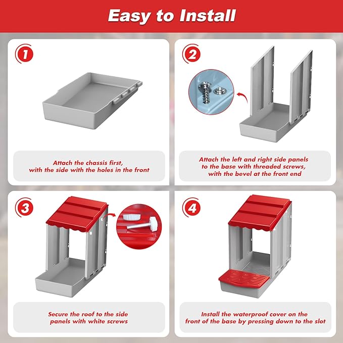 Chicken Nesting Box,1 Hole Nesting Box for Chicken Coop, Rolling Egg Collection and Protection Nesting Boxes