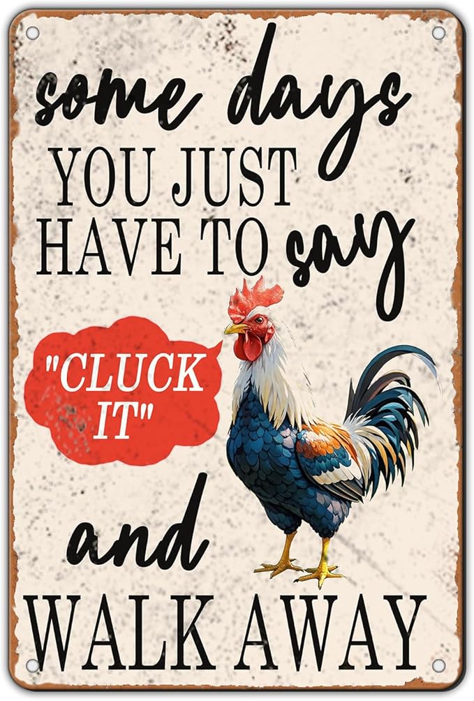 Chicken Rules Metal Tin Sign Chicken Coop Rules Iron Sign Home Decor Garage Bar Restaurant Wall Decor 12x8 Inch Funny Farm Plaque
