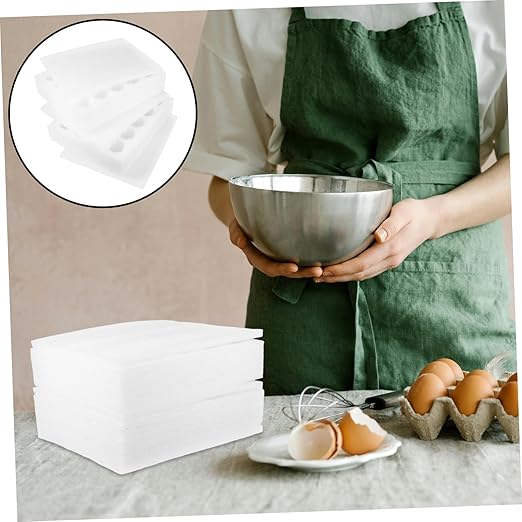 IMIKEYA 1set Egg Carrier Case Shock-resistant Foam Egg Holder for Storage and Transport for Fridge Supermarkets and Farmers Markets