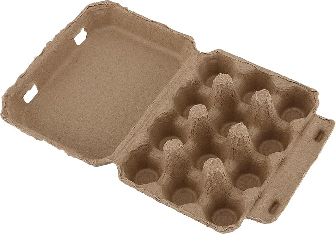 JEUIHAU 50 PCS Quail Egg Pulp Cartons Bulkj, 3 x 4 Square Paper Pulp Dozen Quail Eggs Cartons Cheap Bulk, Egg Holder for 12 Count Quail Egg, Home, Farmhouse