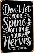 Inspirational quote wall decor featuring Chiropractor Gifts Chiropractic Week Chiropractor Metal Tin Sign Clinic Office Decor Perfect For Hanging In Treatment 8x12 inch metal sign for home office