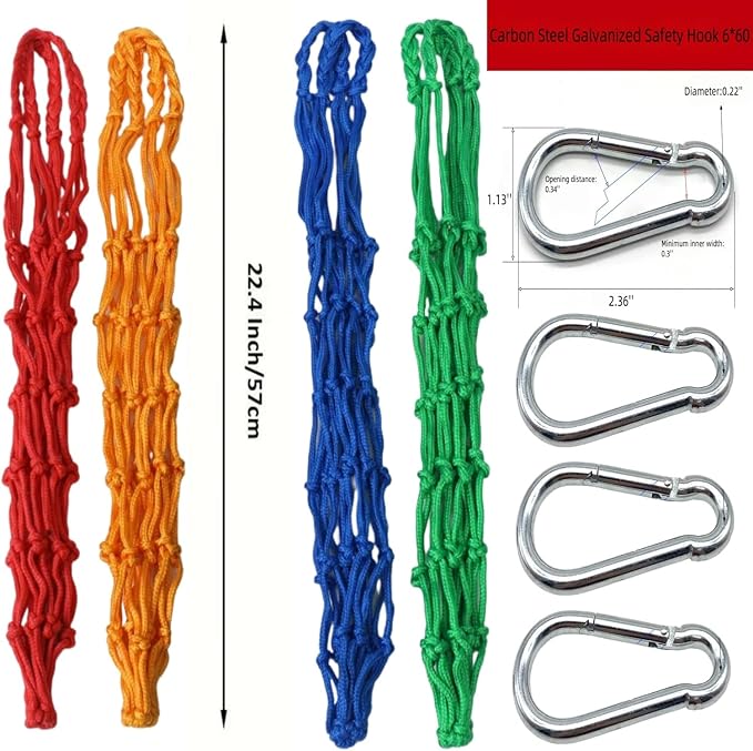 Chicken Vegetable String Bag,Poultry Fruit Holder, Pet Chicken Vegetable Hanging Feeder Treat Feeding Tool with Hook for Hens Chicken Coop Duck Large Birds