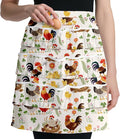 CUTHOLLOW Egg Collecting Apron for Adlut, Housewife, 18 Deep Pockets Hen Egg Gathering Holding Apron with Elastic Closures