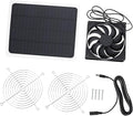 Toyvian 1set Solar Powered Chicken Coop Fan Exhaust Fan for Dog Houses Greenhouses and Rvs Easy Installation High Efficiency Air Circulation