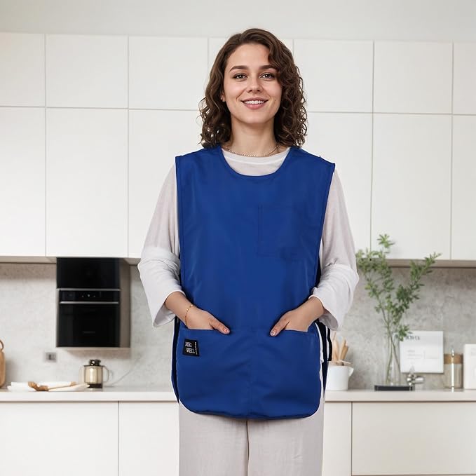 Waterproof Unisex Cobbler Apron with 4 Pockets Vest Style Ultralight Chef Waiter Work Overalls