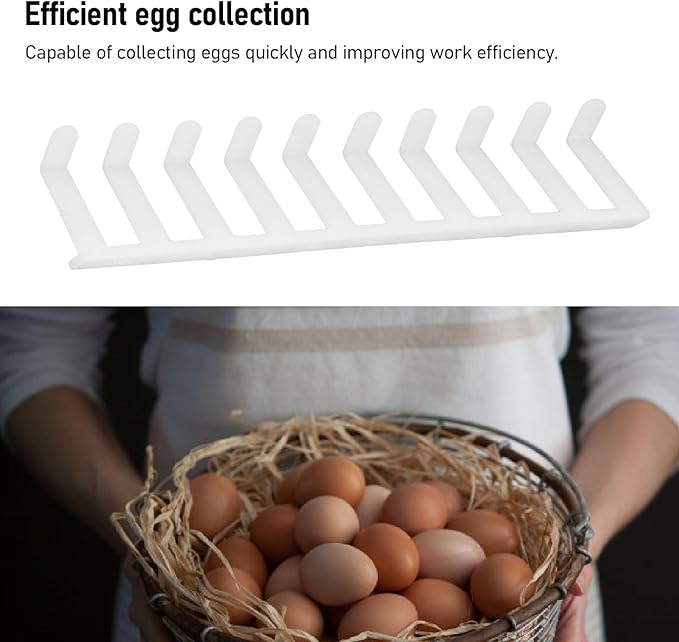 10PCS Chicken Egg Picker Accessory, Plastic High Efficiency Lightweight Egg Collection Machine Accessory for Poultry Farm