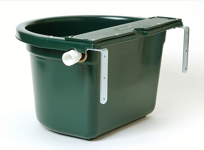 Little Giant® Automatic Animal Waterer | DuraMate Float Controlled Automatic Waterer for Livestock | Heavy Duty and Durable | Made in USA | 4 Gallon (Green, 4 Gallon)