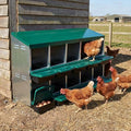 Metal Chicken Nesting Boxes, Roll Away Egg Collection with Lid Cover to Protect Eggs, Easy Clean Ventilated Design for Chicken Coop, Hen Roosting Boxes for Laying