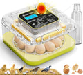 Egg Incubators for Hatching Eggs, 12 Egg Incubator with Automatic Egg Turning and Humidity Control, Incubator for Chicken/Quail/Duck Eggs with Temperature Control/LED Egg Candler, 360 Degree View