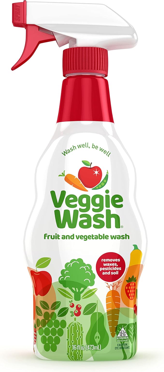 Veggie Wash Fruit & Vegetable Wash, Produce Wash and Cleaner, 16-Fluid Ounce, CASE of 12, Packaging May Vary