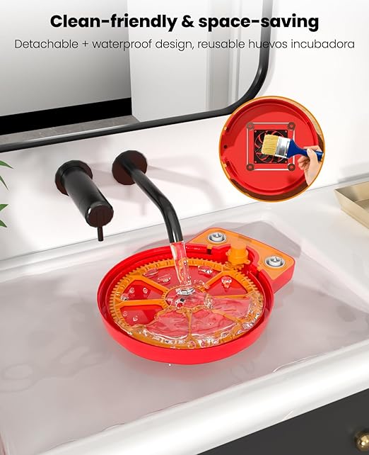 8-18 Chinken Incubators for Hatching Eggs with Automatic Egg Turning and Humidity Control Automatic Water Refill,Egg Candler Nature Right 360 Incubator Duck Quail Chick Turkey Hatching Incubator