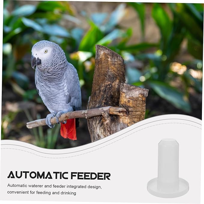 Automatic Poultry Waterer and Feeder Kit 2-in-1 Plastic Chicken Waterer Drinker and Baby Chick Feeder Suitable for Quail Parrots and Farm Use